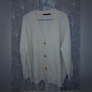 Jenni Kayne brand Women's size medium,100% cashmere ribbed knit cardigan sweater